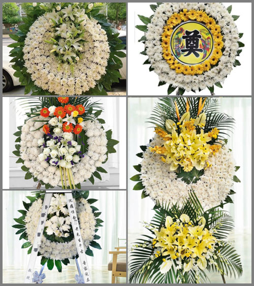 山东青岛即墨市金口镇黄豆屯村花圈速递